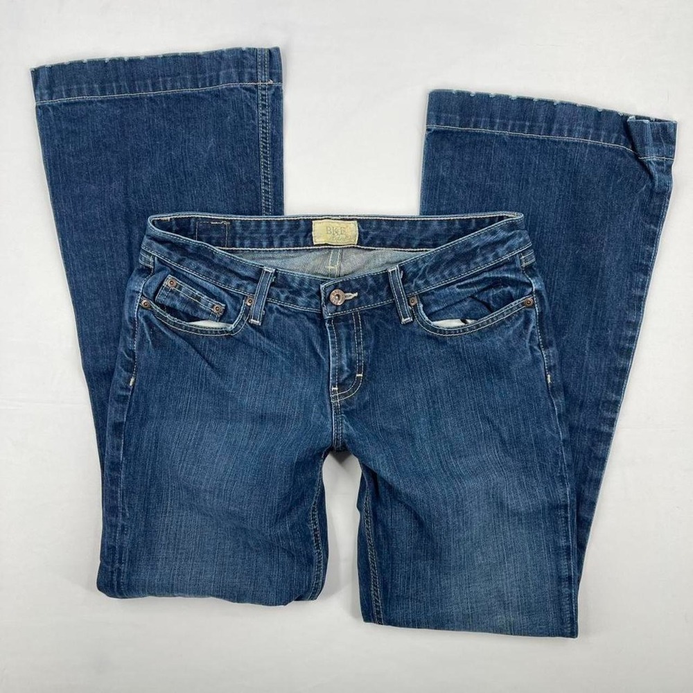Vintage BKE Y2K Low Rise Bootcut Jeans Flared Star 20 Embroidered 30 Casual